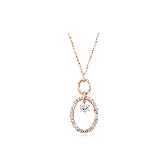 CLUE - Luxury Round Silver Necklace - CLUE - Jewelry - Harumio