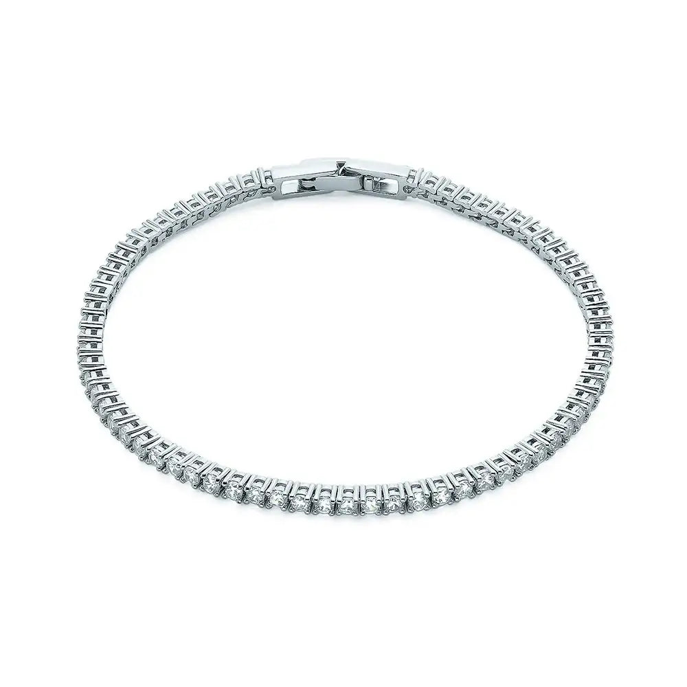 OST - Simulated Diamond Prong Chain Bracelet - OST - Jewelry - Harumio