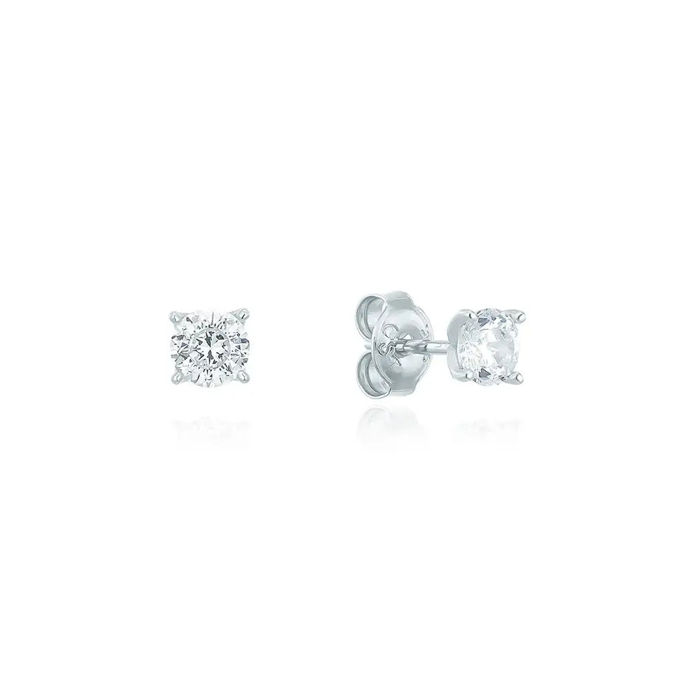 OST - Simulated Diamond Solitaire Women's Earrings - OST - Jewelry - Harumio