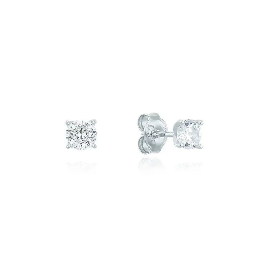 OST - Simulated Diamond Solitaire Women's Earrings - OST - Jewelry - Harumio