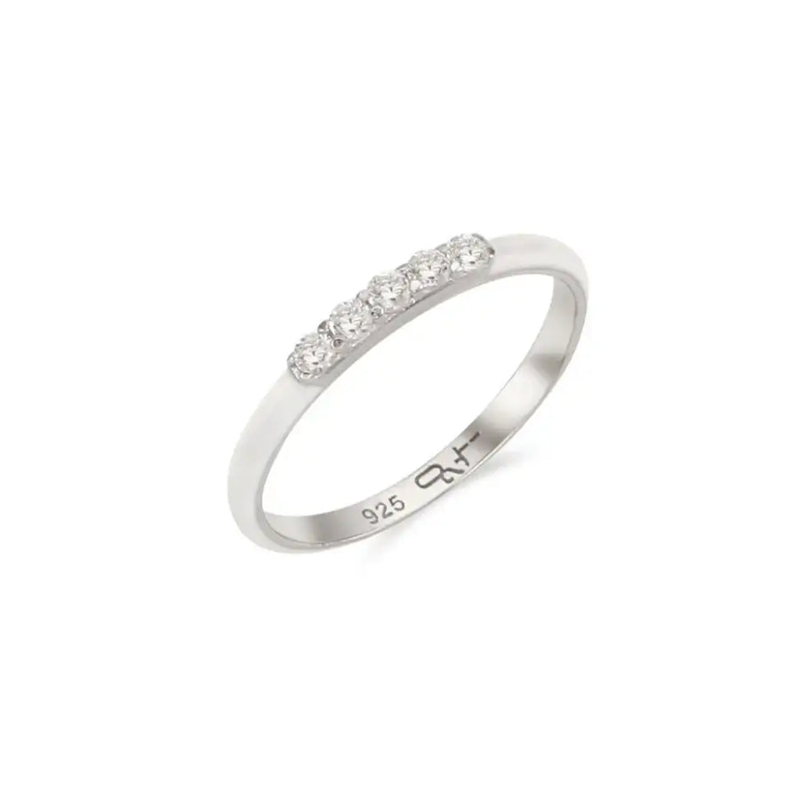 OST - Simple White Cubic Ring - OST - Jewelry - Harumio