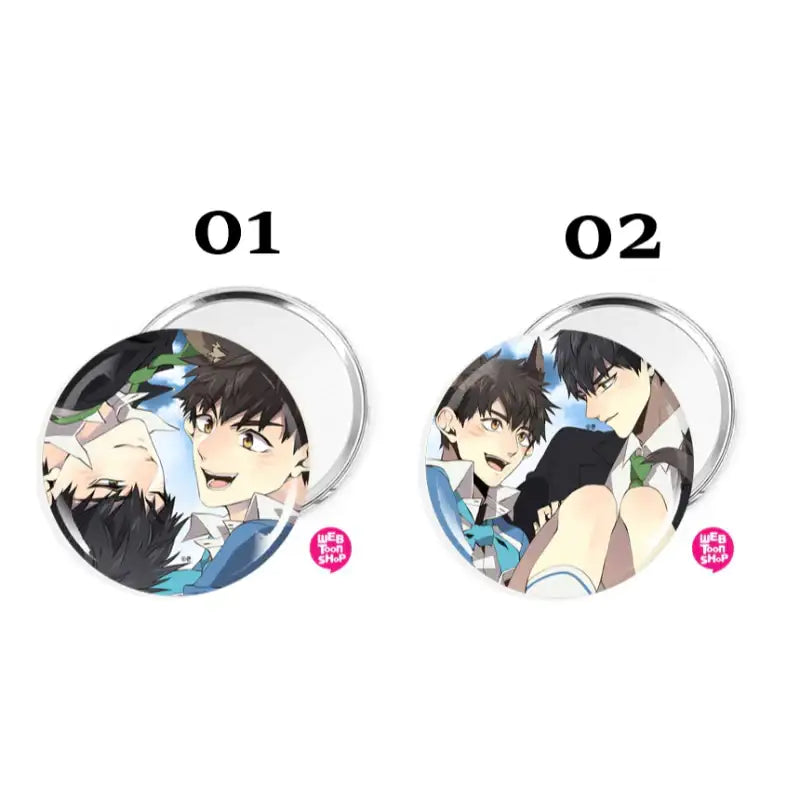 Wild City - Round Pin Mirror - Webtoon Shop - Mirrors - Harumio