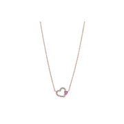 CLUE - Twin Hearts Rose Gold Necklace - CLUE - Jewelry - Harumio