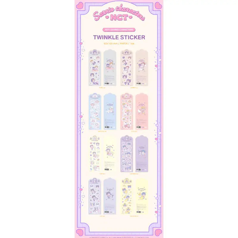 NCT x Sanrio - Twinkle Sticker - Sanrio - Decorative Stickers - Harumio
