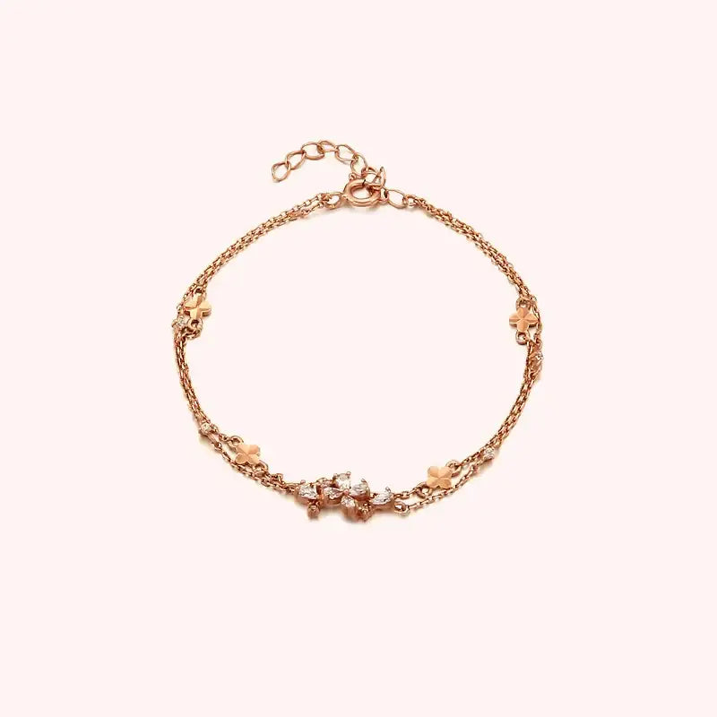 CLUE - Love Flower Silver Bracelet - CLUE - Jewelry - Harumio