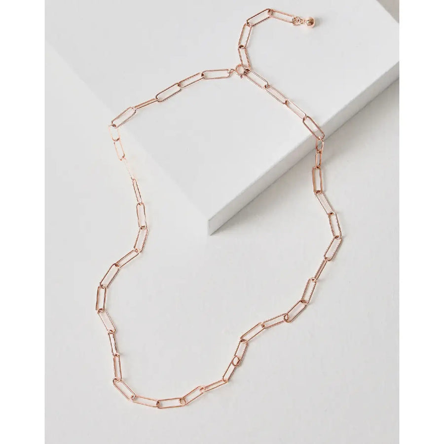 CLUE - Basic Clip Chain Silver Necklace - CLUE - Jewelry - Harumio