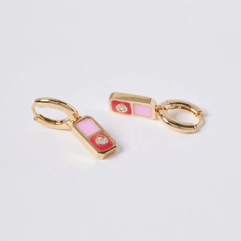 OST - POPTS Collection Modernity Stone Earrings - OST - Jewelry - Harumio