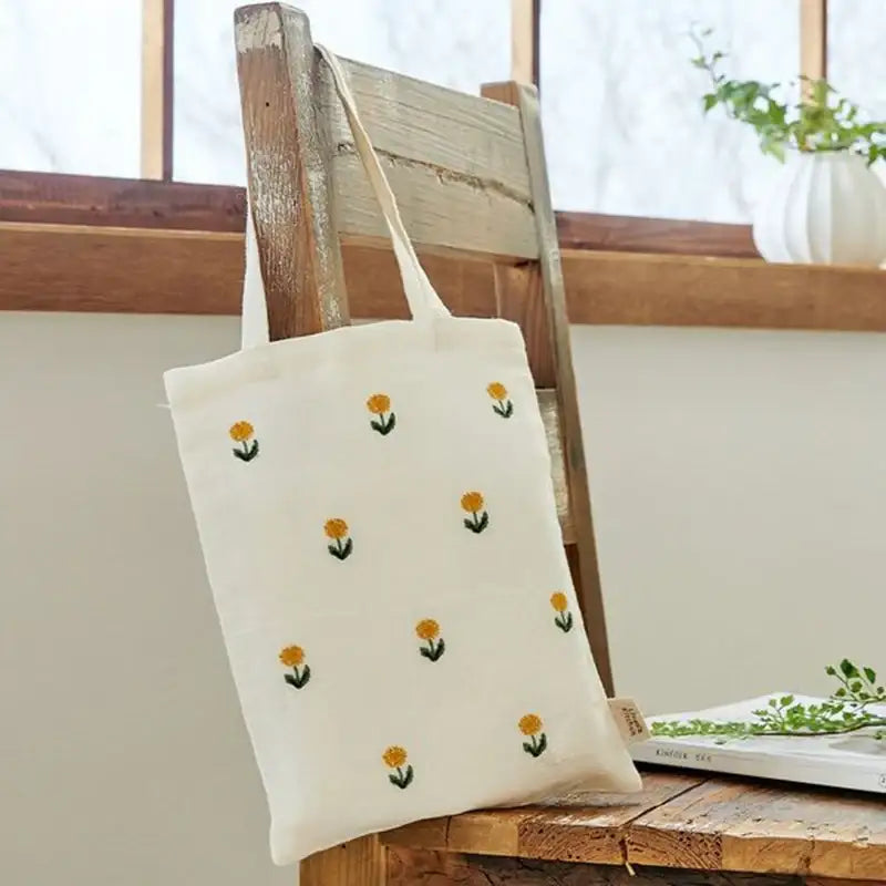 Korean L Dandelion - Tote Bag - Modern House - Tote Bags - Harumio