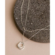 CLUE - Layered Twin Ring Chain Necklace Set - CLUE - Jewelry - Harumio
