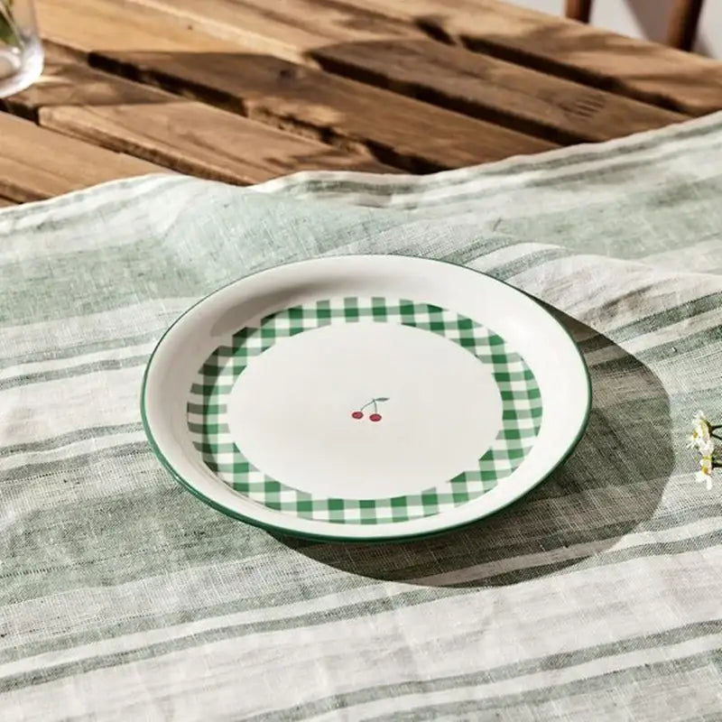 Korean Picnic Day - Round Plate - Modern House - Kitchenware - Harumio