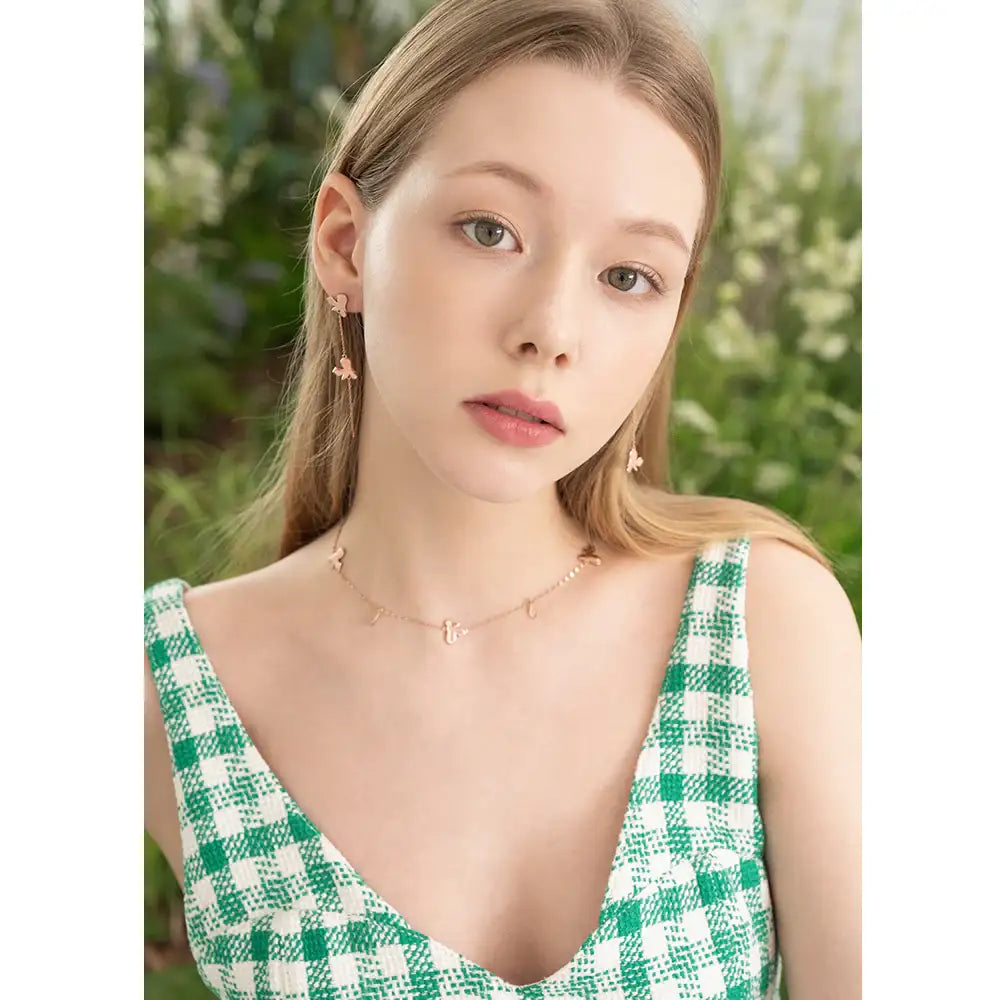 Bloom x AHNI - Mini Butterfly Drop Silver Earrings - Bloom x AHNI - Jewelry - Harumio