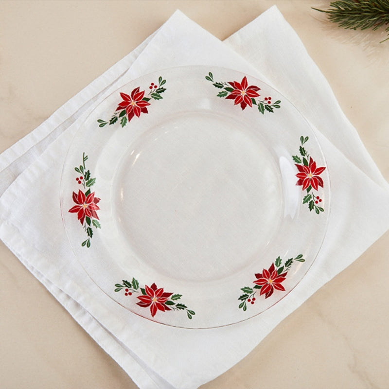 Korean Winter Flower - Glass Plate