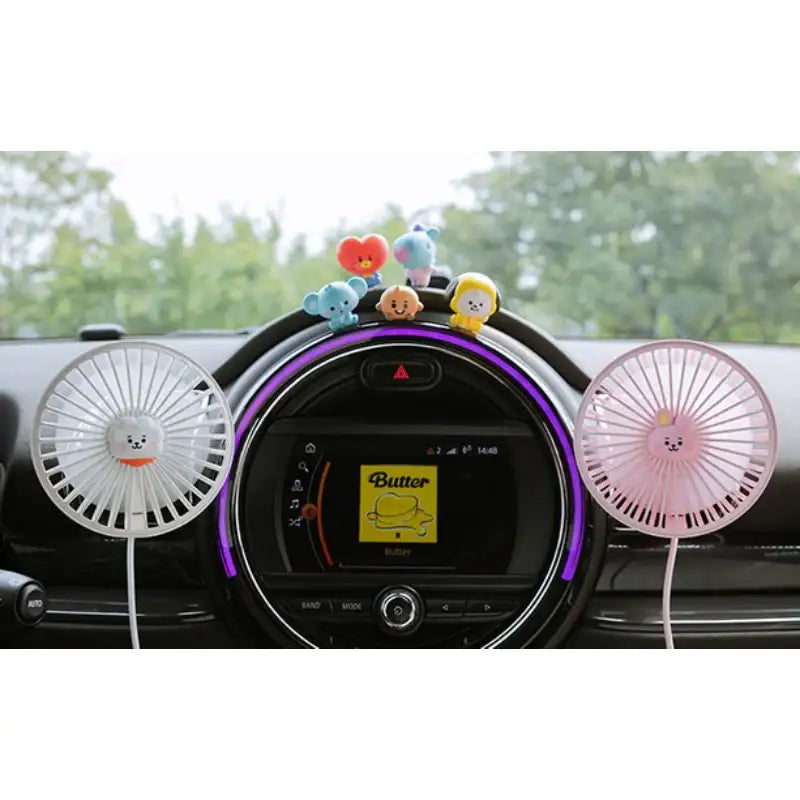 BT21- Baby USB Lighting Car Fan - LINE FRIENDS - Car Accessories - Harumio