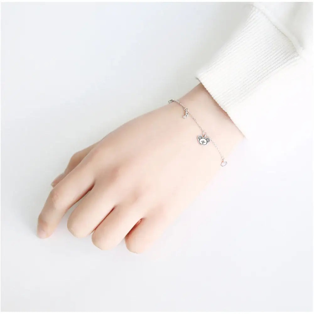BT21 x OST - Koya Silver Bracelet - OST - Bracelets - Harumio