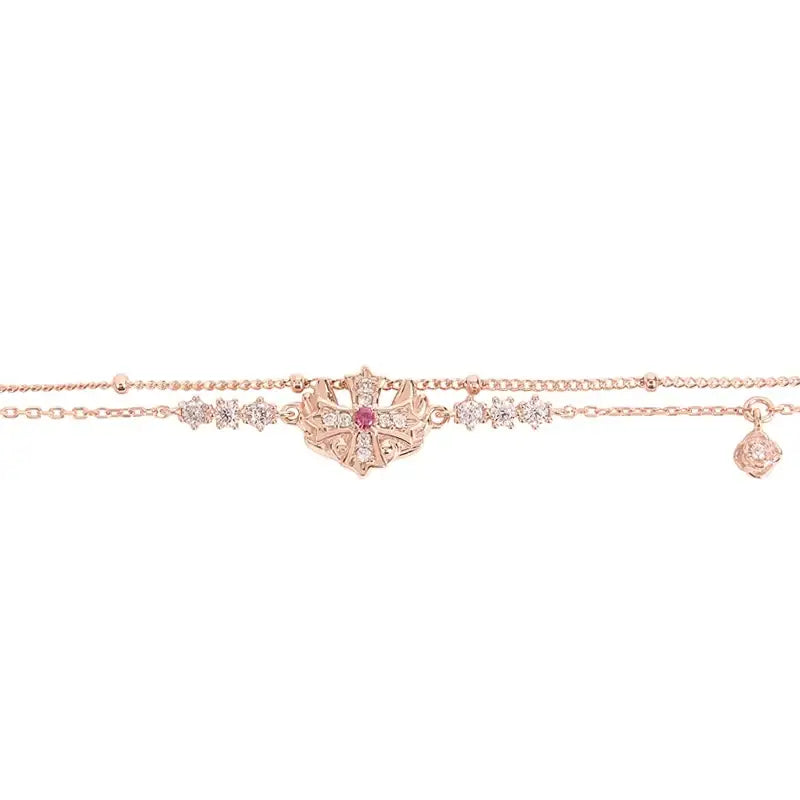 Saint Tail x Clue - Cross Wing Silver Bracelet - CLUE - Jewelry - Harumio