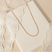 CLUE - Alli Long Neck Dot Layered Silver Necklace - CLUE - Jewelry - Harumio