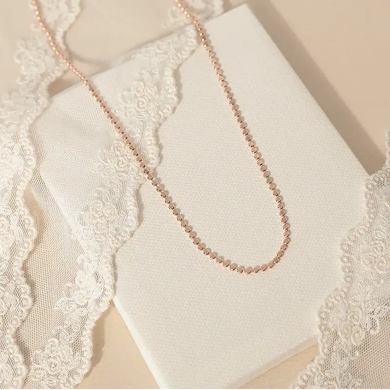 CLUE - Alli Long Neck Dot Layered Silver Necklace - CLUE - Jewelry - Harumio