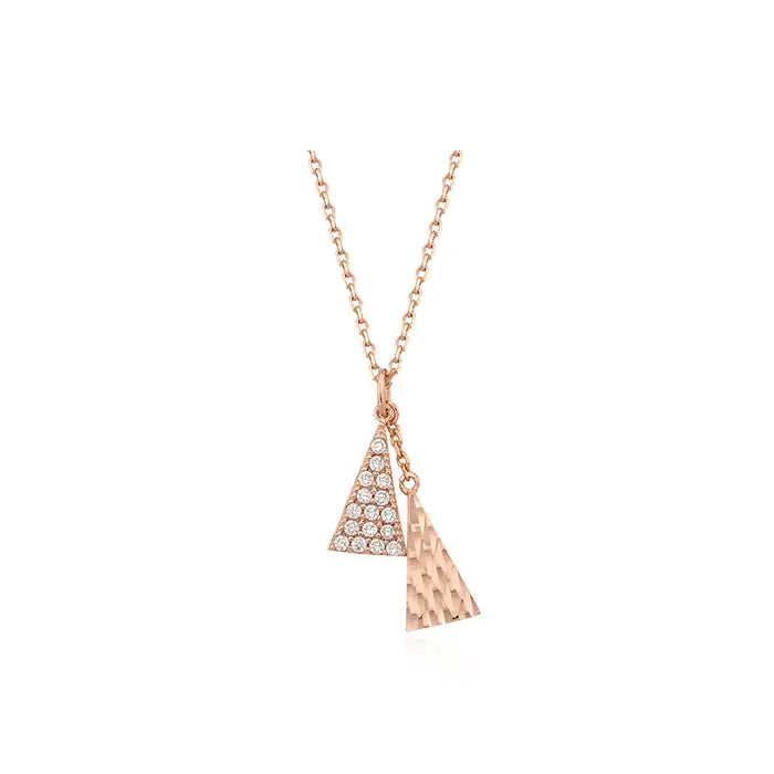 CLUE - Elegant Triangle Silver Necklace - CLUE - Jewelry - Harumio