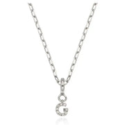 OST - 'G' Initial Silver Drop Necklace - OST - Jewelry - Harumio