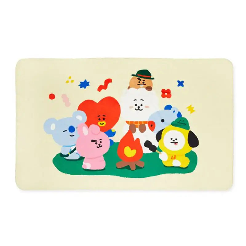 BT21- Baby Green Planet Blanket - LINE FRIENDS - Bed Textiles - Harumio
