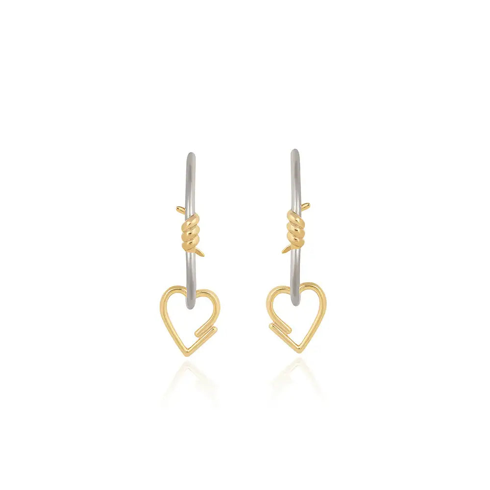Bloom x Dewy desert - Heart Knot Silver Ring Earrings - Bloom x Dewy desert - Jewelry - Harumio