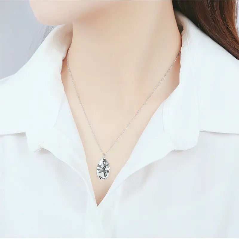 CLUE - Winter Coin Silver Necklace - CLUE - Jewelry - Harumio