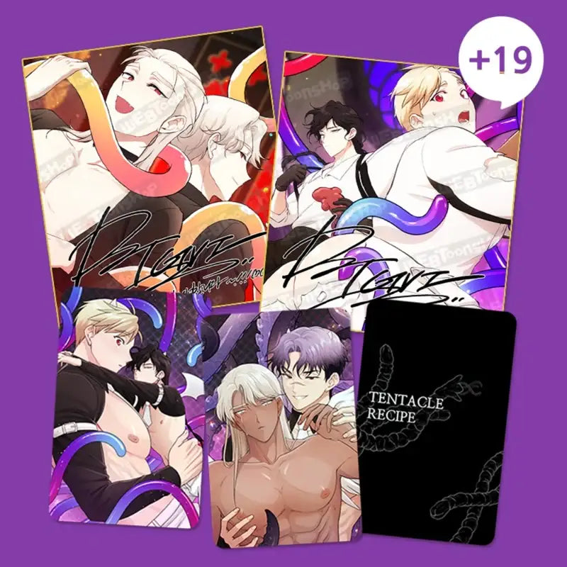 Tentacle Recipe - Autographed Colored Paper + Hologram Card Set - Webtoon Shop - Colored Paper - Harumio
