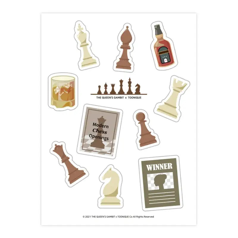 Queen's Gambit. - Sticker - Toon!que - Stickers - Harumio