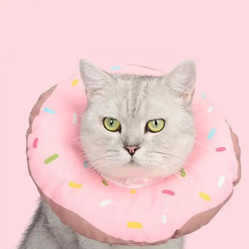 Yog!ssw - Pet Pinky Donut Neck Collar - Jungle Monster - Pet - Harumio