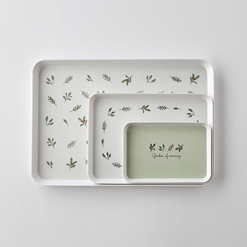 Korean Garden Of Morning Melamine Tray Set