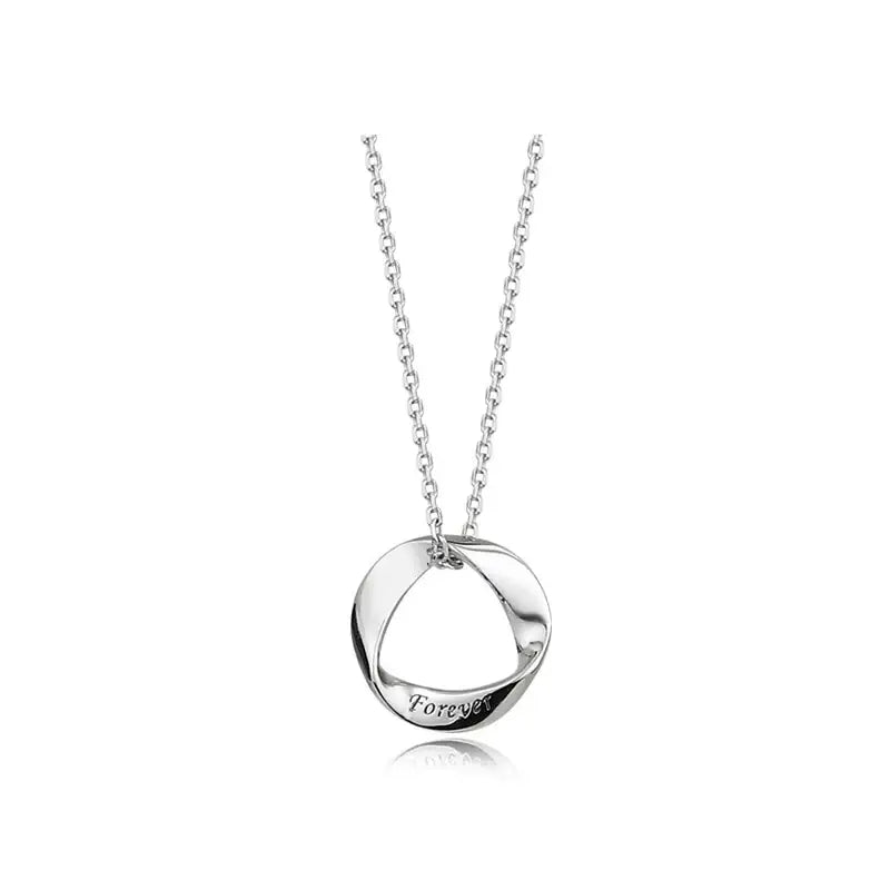 CLUE - FOREVER Men's Silver Necklace - CLUE - Jewelry - Harumio