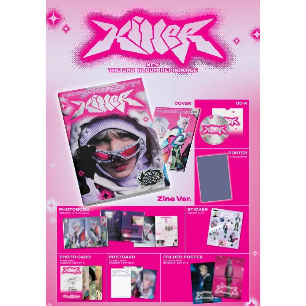 Key (SHINee) - Killer : 2nd Album Repackage (Zine Version) - Key (Shinee) - Album - Harumio