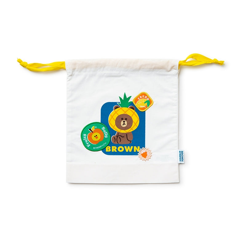 Line Friends - Brown Sally Fruity String Pouch