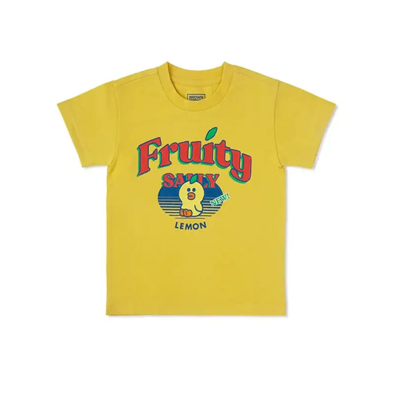 Line Friends - Fruity New Short Sleeve T-shirt - Kids - Line Friends - Clothes - Harumio