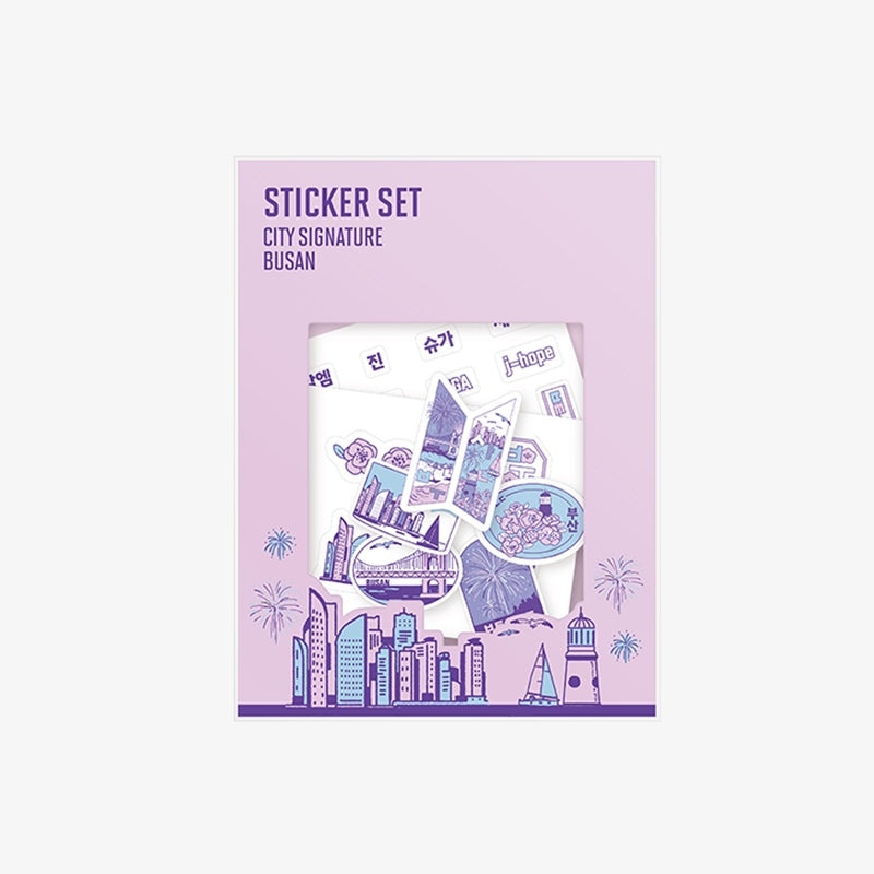 BTS - Yet To Come In BUSAN - City Sticker Set Busan