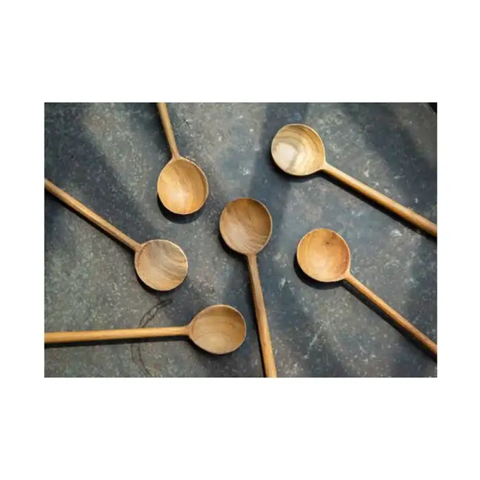 Bosan Pottery - Teak Round Long Spoon - Bosan Pottery - Home & Living, Accessories - Harumio