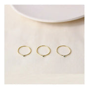 CLUE - 14K Gold Filled Eternal Aqua Ring - CLUE - Rings - Harumio