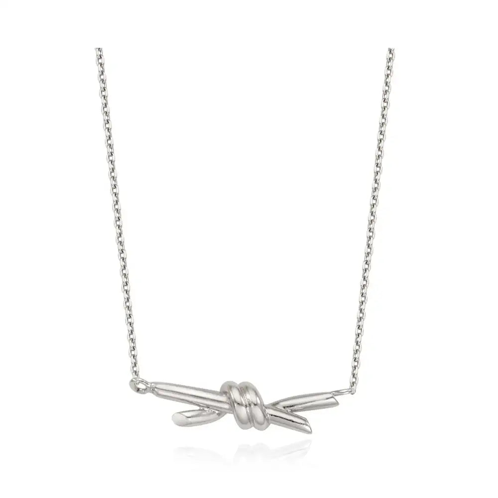 OST - Unique Twisted Round Silver Necklace - OST - Jewelry - Harumio