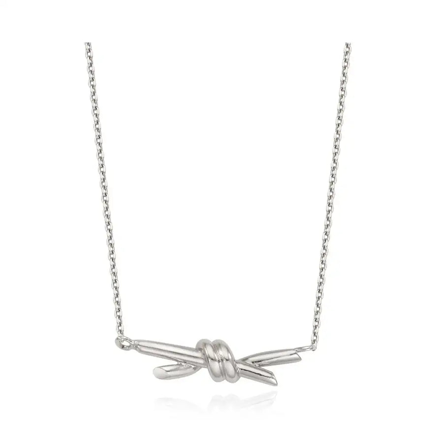 OST - Unique Twisted Round Silver Necklace - OST - Jewelry - Harumio