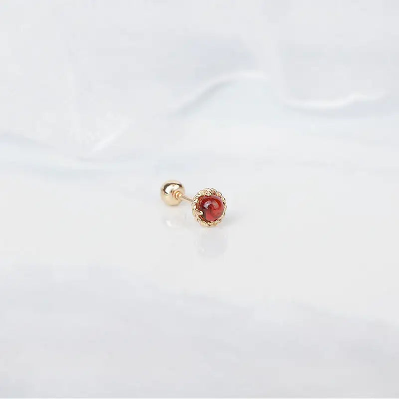 CLUE - Red Spear 14K Gold Ear Pierce - CLUE - Jewelry - Harumio