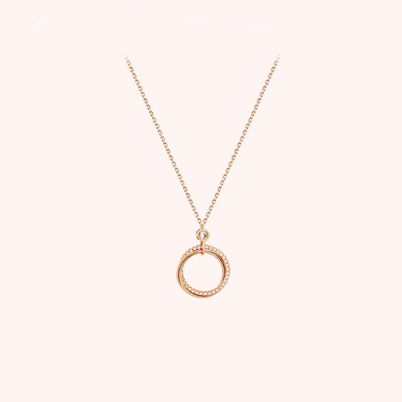 CLUE - Romantic Round Silver Necklace
