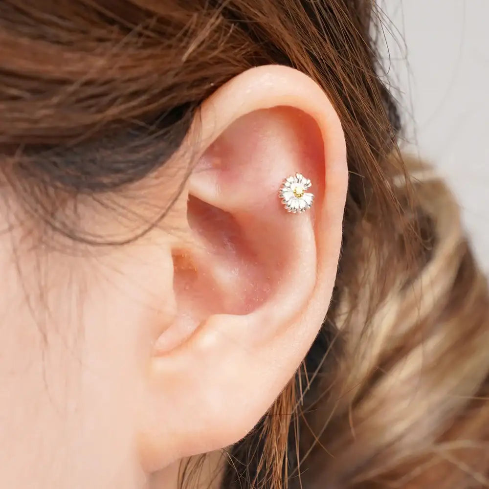 OST - Slit Point Flower Ear Pierce - OST - Jewelry - Harumio