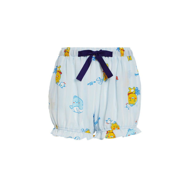 Kakao Friends - Marine Ryan Women Sleeveless Puffy Pajamas Set