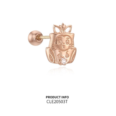 Saint Tail x Clue - Cutie Ruby 10K Gold Piercing