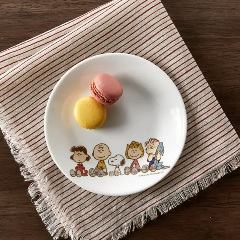 Corelle x Peanuts - Snoopy Friends - Round Plate - Modern House - Tableware - Harumio