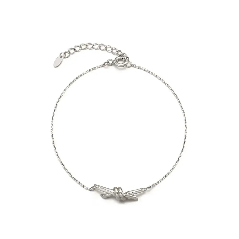 OST - Unique Twisted Round Silver Bracelet - OST - Jewelry - Harumio