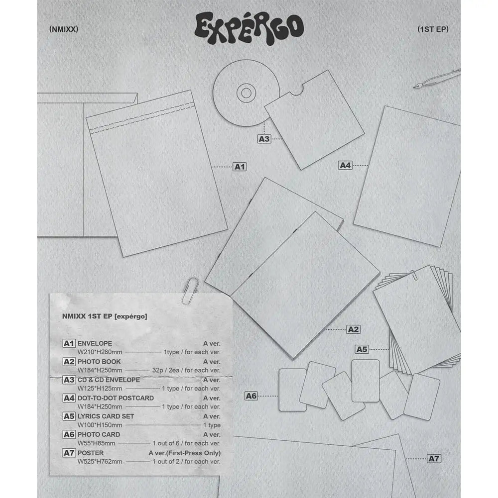 NMIXX - EXPERGO : 1st EP (Standard Version - Random) - NMIXX - Album - Harumio