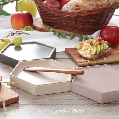 Kim Sunghun - Ceramic Mini Hexagonal Box Plate S