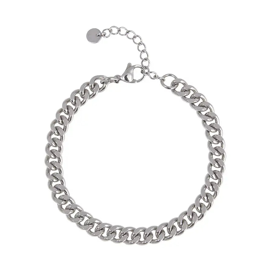 CLUE - Chain Decoration Surgical Steel Bracelet - CLUE - Jewelry - Harumio