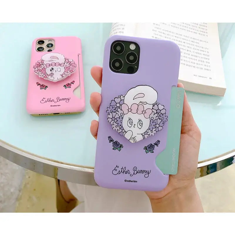 Esther Bunny - Smart Tok Card Phone Case - Flower Series – Harumio